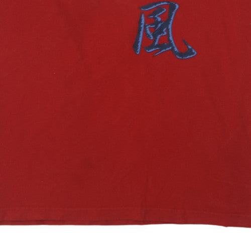 Avirex Men’s Red 2XL Graphic Print Cotton T-Shirt Short Sleeve