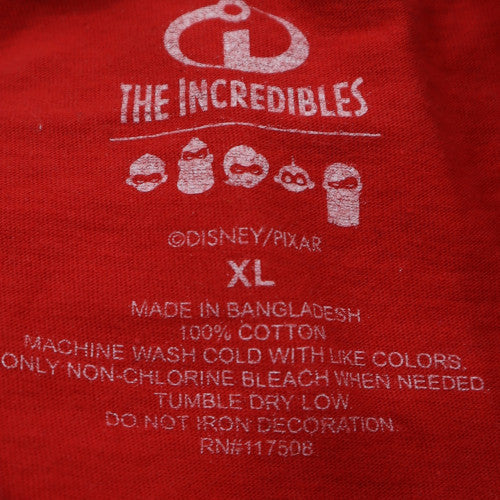 Disney Pixar The Incredibles Red Incredible Dad T-Shirt XL Mens