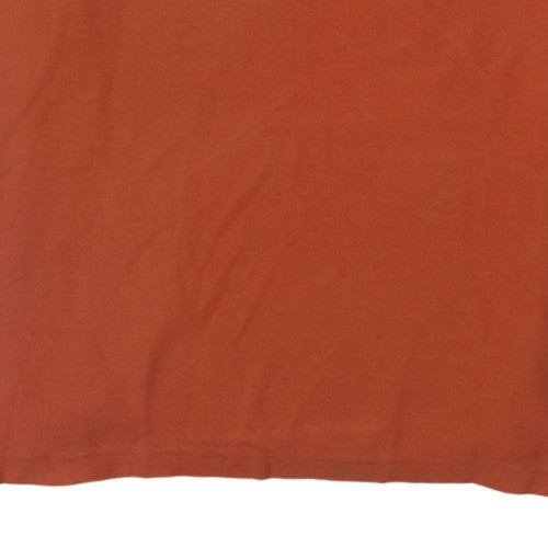 Nautica Men's Orange Short Sleeve Classic Fit Cotton Polo XL