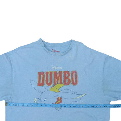 Disney Dumbo Blue Crew Neck Cotton Men's XL T-Shirt