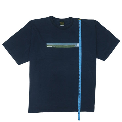 Timberland Men's Navy Blue XL Graphic Cotton T-Shirt