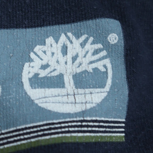 Timberland Men's Navy Blue XL Graphic Cotton T-Shirt