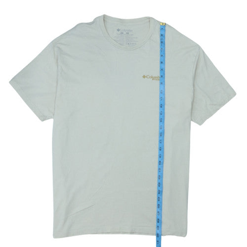 Columbia Men's White PHG Graphic Cotton T-Shirt Size L