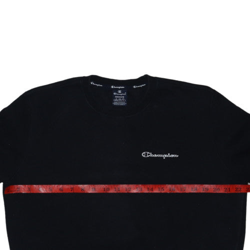 Champion Men's Black Medium Crew Neck Pullover Sweatshirt