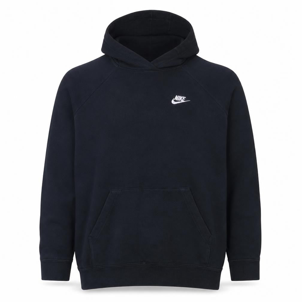 Nike Men's Black Pullover Hoodie L Fleece Sportswear Sweatshirt