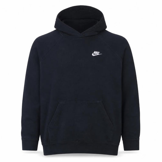 Nike Men's Black Pullover Hoodie L Fleece Sportswear Sweatshirt
