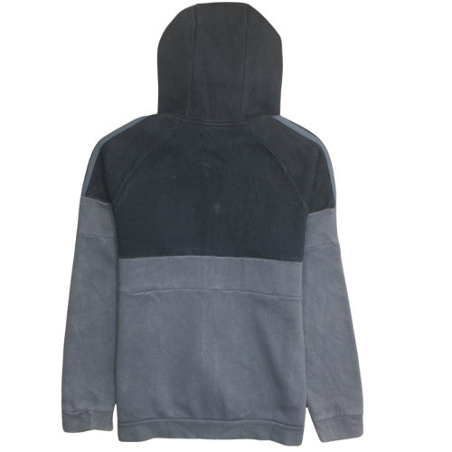 Adidas Mens Grey Full Zip Hoodie Size M Sports Fleece Sweatshirt