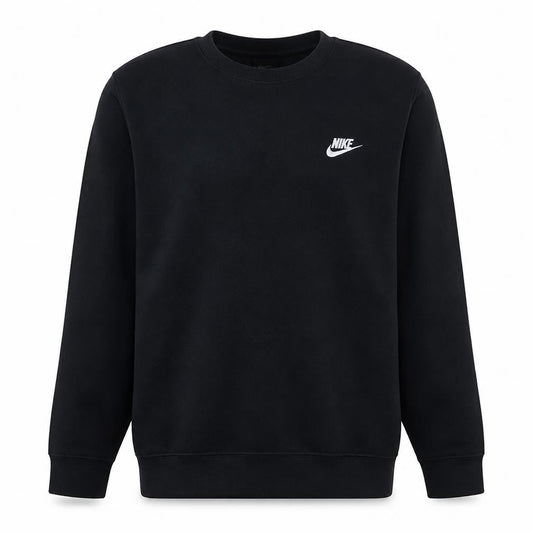 Nike Men's Black Crew Neck Sweatshirt Cotton Blend Pullover M