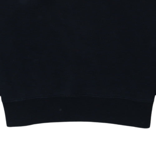 Nike Men's Black Crew Neck Sweatshirt Cotton Blend Pullover M