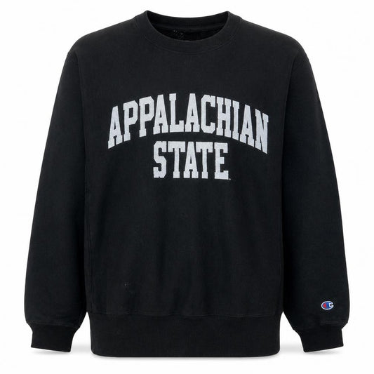 Champion Men's Black Medium Pullover Sweatshirt Appalachian State