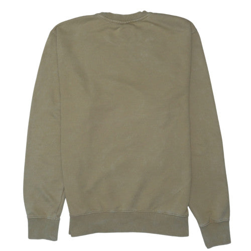 Nike Men's Beige Logo Crew Neck Pullover Sweatshirt M