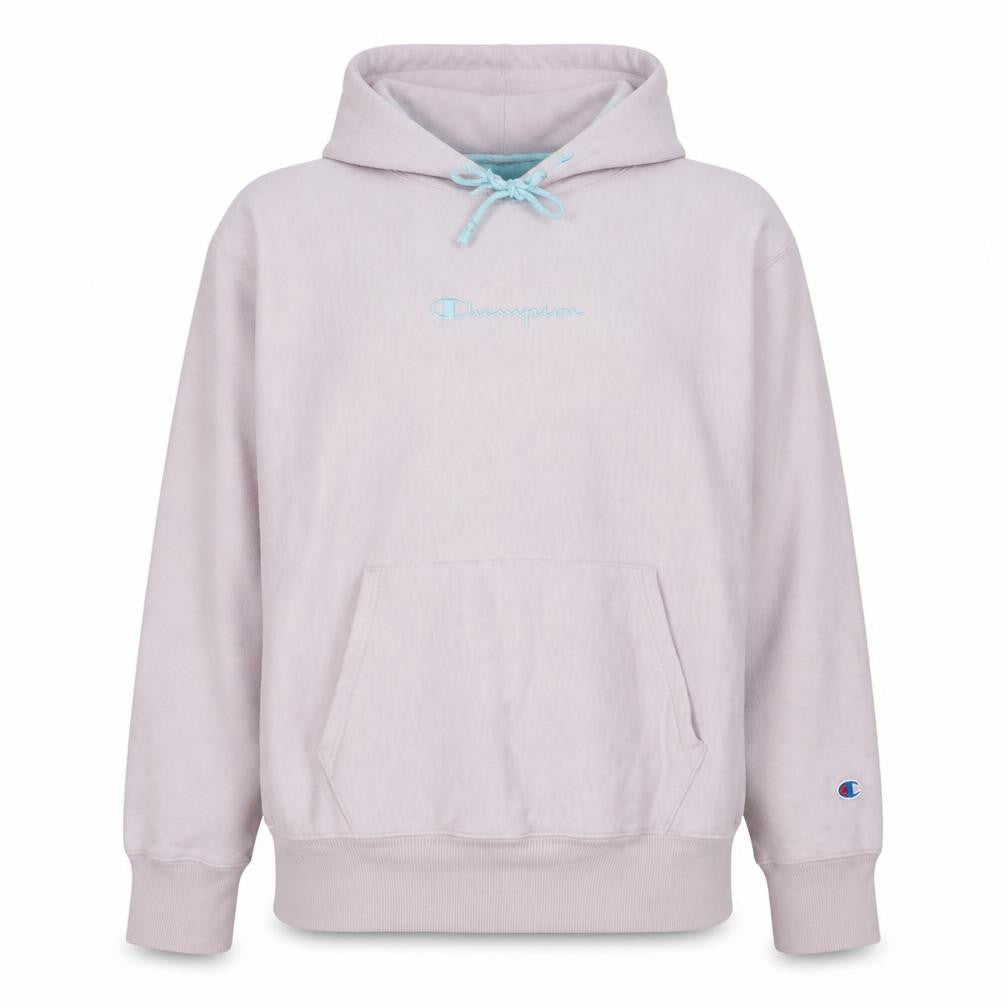 Champion Men's Pink Reverse Weave Pullover Hoodie XL