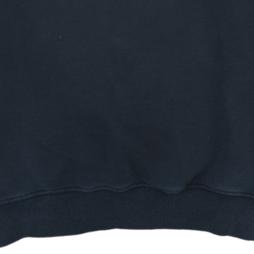 Napapijri Men's Black Pullover Hoodie Large Relaxed Fit Outdoor Style