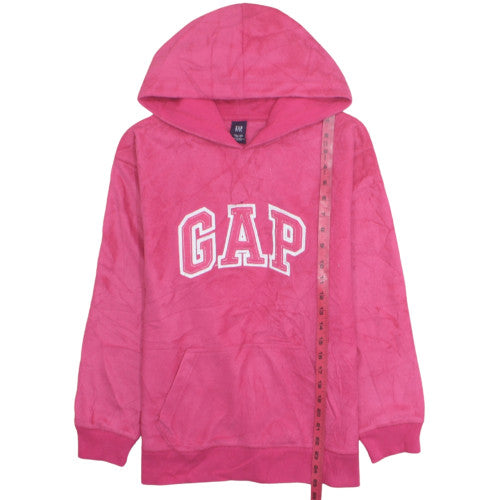 GAP Kids Pink Pullover Hoodie Women Teens Size 14-16 Logo Design