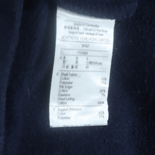 Lacoste Men's Navy Blue Classic Fit Pullover Hoodie Size S