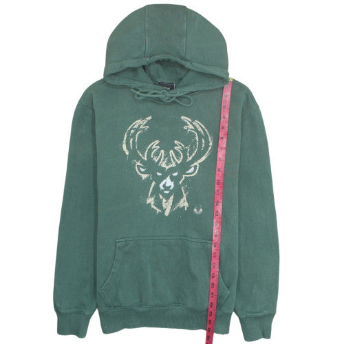NBA Exclusive Men's Green Pullover Hoodie Size L Cotton Fleece