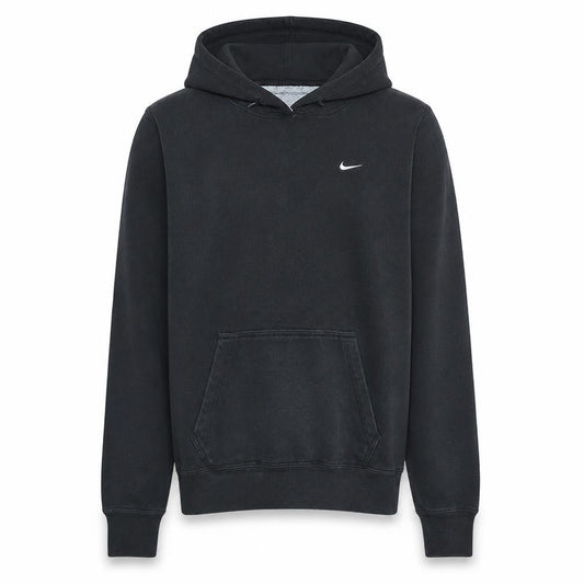 Nike Men's Black Pullover Hoodie M Logo Sports Cotton Sweatshirt
