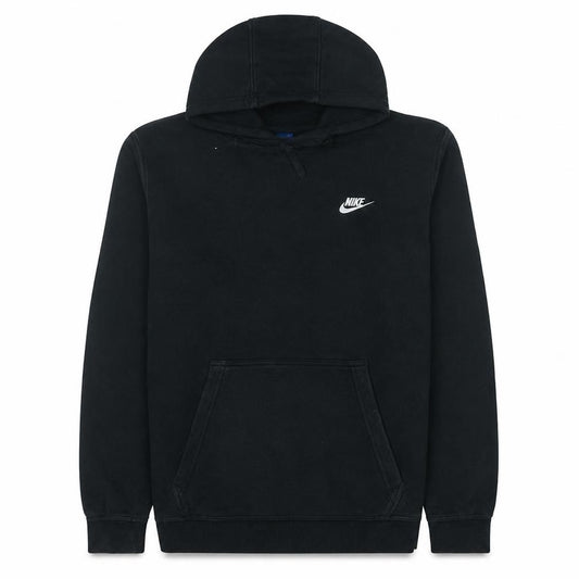 Nike Mens Black Pullover Hoodie L Regular Fit Fleece Sportswear