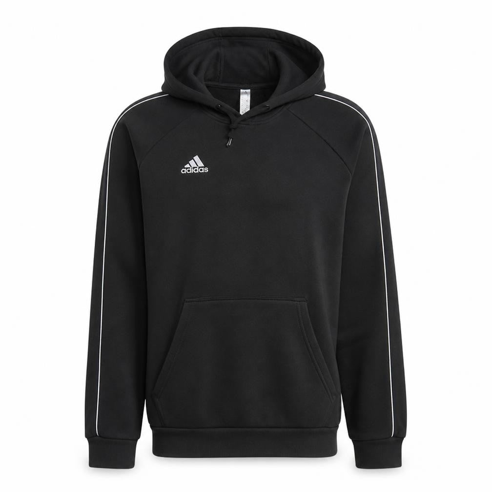 Adidas Mens Black Pullover Hoodie Size L Sports Fleece