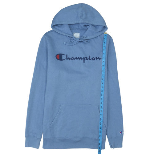 Champion Mens Blue Pullover Hoodie M Fleece Sportswear