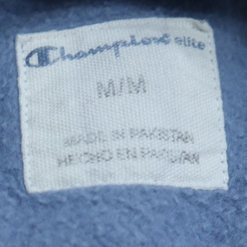 Champion Mens Blue Pullover Hoodie M Fleece Sportswear