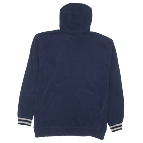 Nike Team Men's Blue Pullover Hoodie L Embroidered Sports Fleece