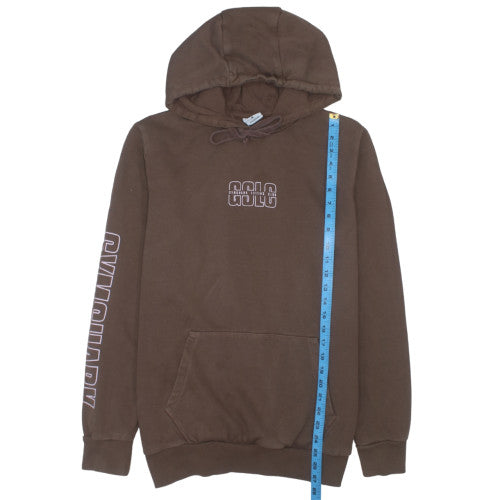 Gymshark Men's Brown Pullover Hoodie M Regular Fit Sportswear