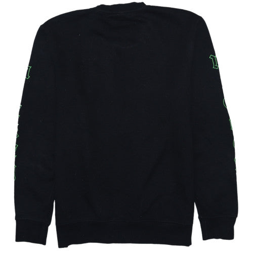 Disney Men Black L Sweatshirt Crew Neck Mickey Graphic Pullover