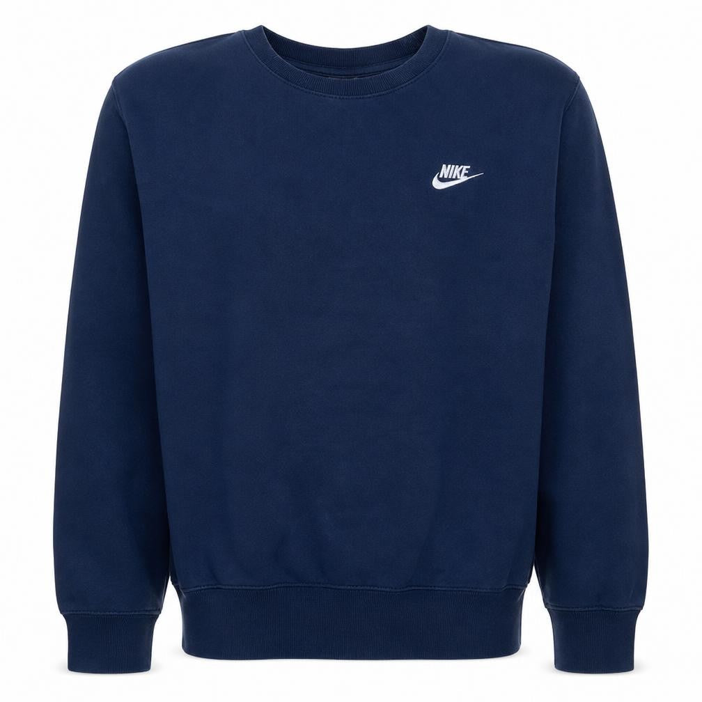 Nike Men’s Blue Pullover Sweatshirt Small Regular Fit Crew Neck