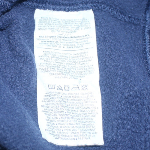 Nike Men’s Blue Pullover Sweatshirt Small Regular Fit Crew Neck