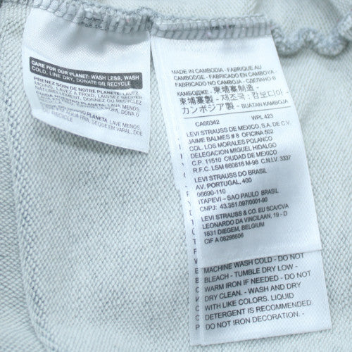 Levi's Men's Grey Pullover Logo Hoodie Size S Regular Fit