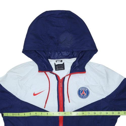 Nike Men’s Blue PSG Hooded Windbreaker Jacket Size S