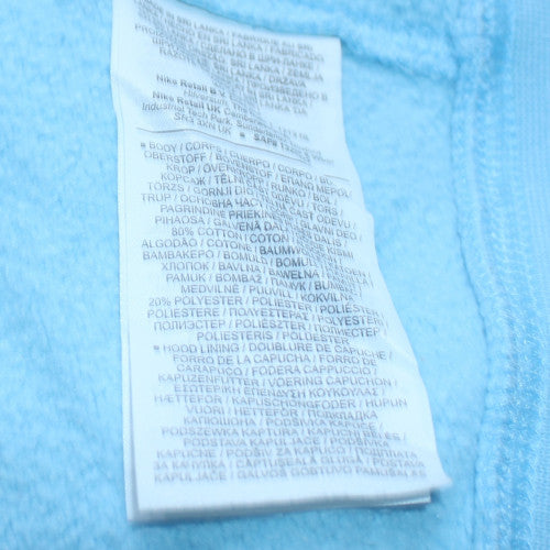 Nike Men's Blue Pullover Hoodie M Regular Fleece Sportswear