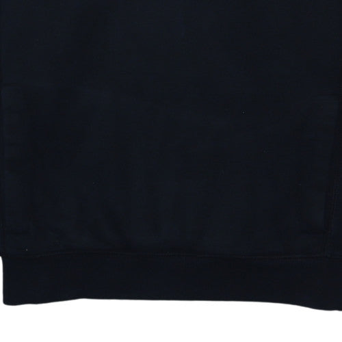Puma Mens Black Pullover Hoodie M Sport Logo Fleece Sweatshirt