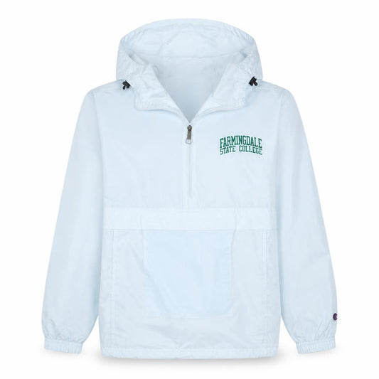 Champion Men's White Windbreaker S Farmington State College Jacket