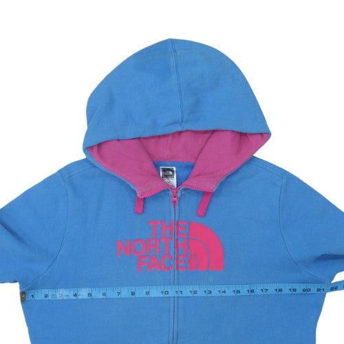 The North Face Blue Full Zip Hoodie Unisex Adults L Regular Fit