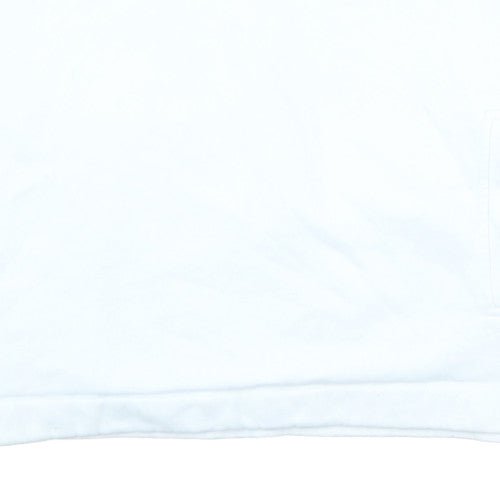 Nike Mens White XXL 1/4 Zip Fleece Sweatshirt Pullover