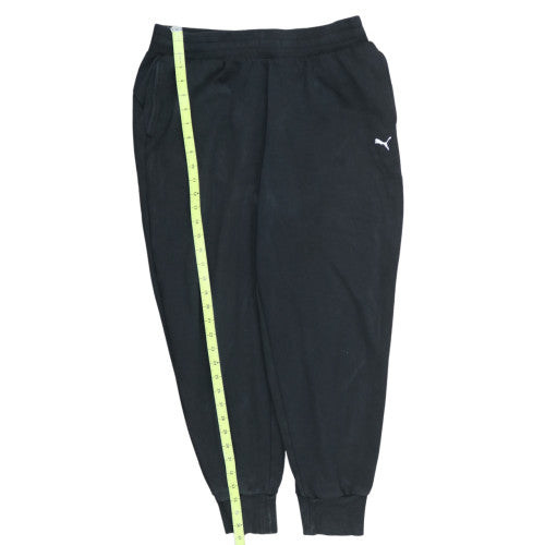 Puma Men's Black Jogger Sweatpants L Regular Fit Fleece Activewear Trousers