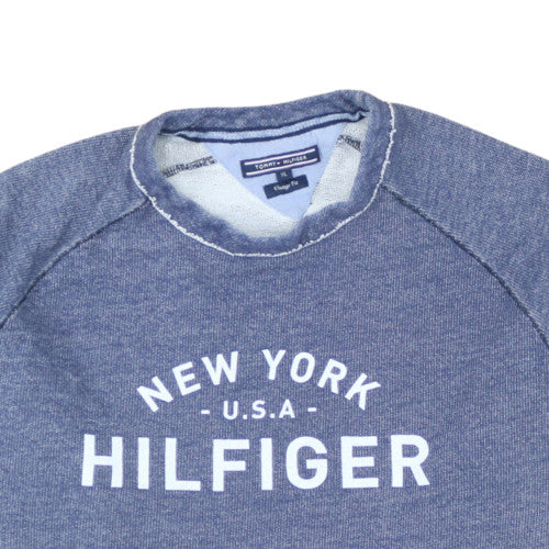 Tommy Hilfiger Men’s Blue XL Vintage Fit Crew Neck Sweatshirt