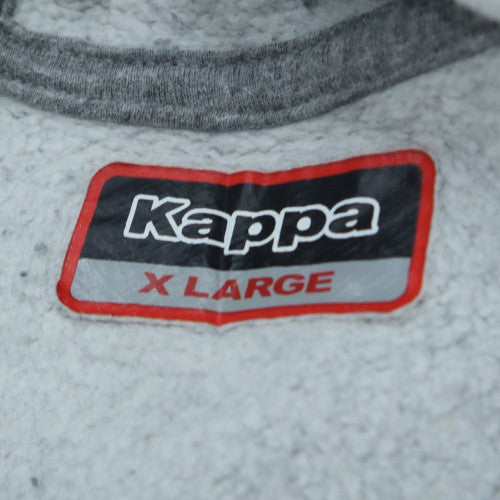 Kappa Mens Grey XL Pullover Hoodie Leeds United Sportswear