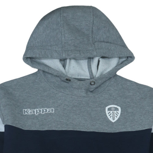 Kappa Mens Grey XL Pullover Hoodie Leeds United Sportswear