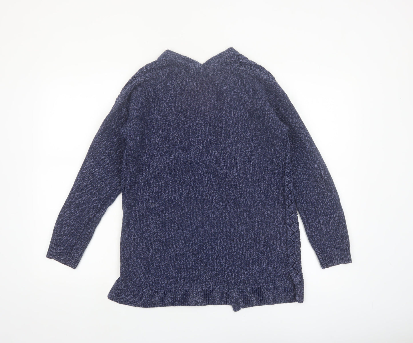FatFace Women Blue Size 10 Cable Knit Open Cardigan