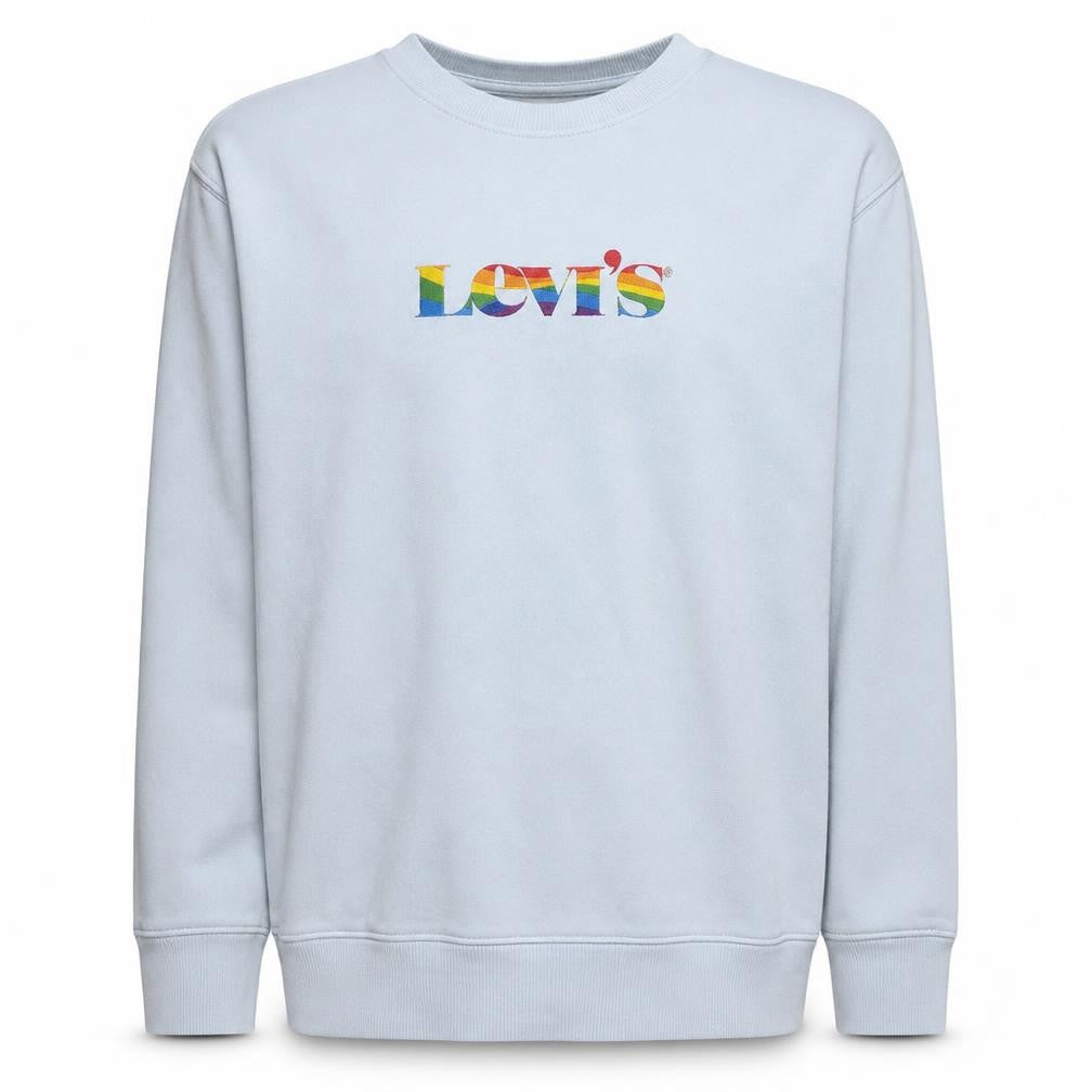 Levi's Men's White 2XL Relaxed Fit Crew Neck Graphic Sweatshirt