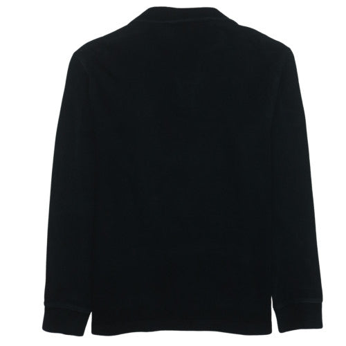 Ralph Lauren Men's Black 1/4 Zip Cotton Jumper - Size M Classic Fit