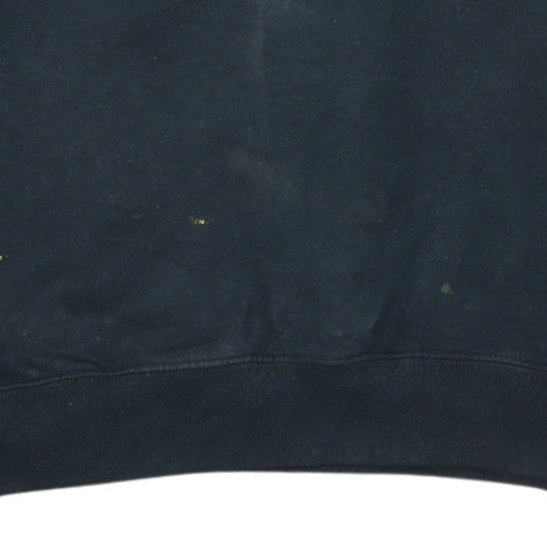 Lonsdale Mens Blue Logo Pullover Sweatshirt Size S
