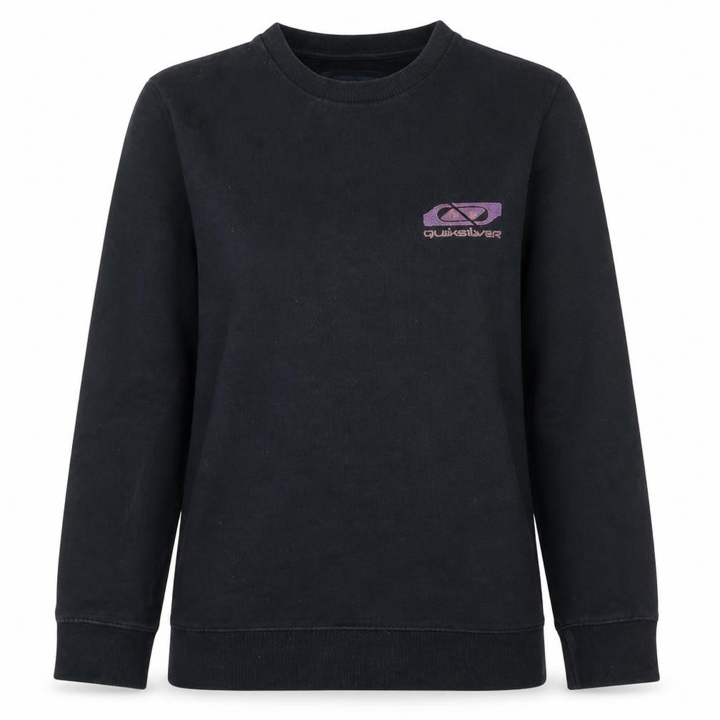 Quiksilver Womens Black M Pullover Sweatshirt Cotton Blend