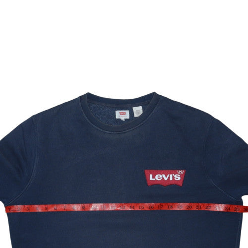 Levi's Men's Blue XL Pullover Sweatshirt Crew Neck Logo