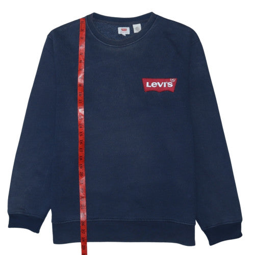 Levi's Men's Blue XL Pullover Sweatshirt Crew Neck Logo
