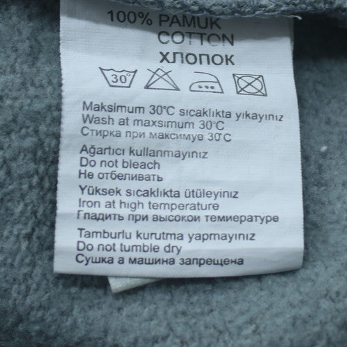 Adidas Men's Grey Pullover Hoodie Small Logo Fleece Sweatshirt