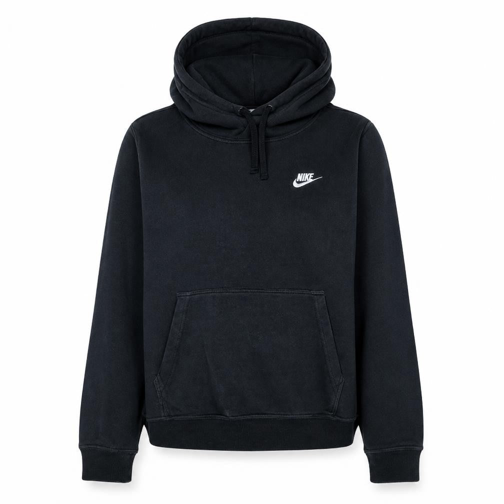 Nike Women's Black Pullover Hoodie Medium Cotton Blend Casual Sweatshirt